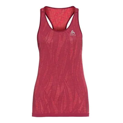 Odlo W BLACKCOMB LIGHT ECO BI TOP CREW NECK SINGLET Dámské funkční tílko, vínová, velikost