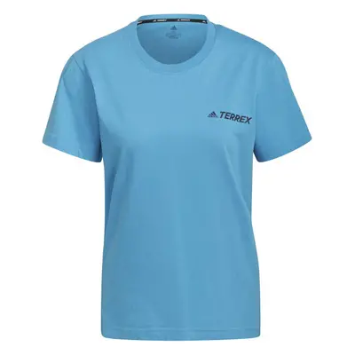 adidas TERREX TEE Dámské outdoorové tričko, modrá, velikost