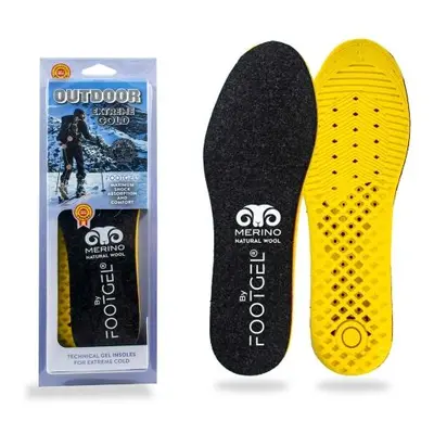 FOOTGEL COLDOOR EXTREME COLD Gelové vložky, žlutá, velikost