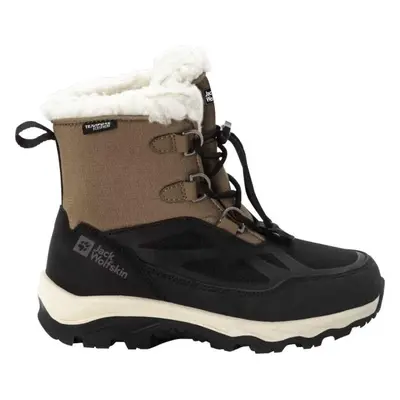 Jack Wolfskin VOJO SHELL XT TEXAPORE MID K Dětská zimní obuv, hnědá, velikost