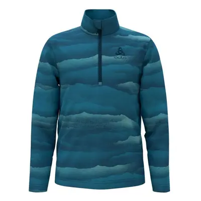 Odlo MID LAYER 1/2 ZIP ROY KIDSGRAPHIC Dětská mikina, modrá, velikost