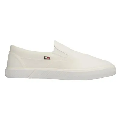 Tommy Hilfiger VULC CANVAS Dámská slip-on obuv, bílá, velikost