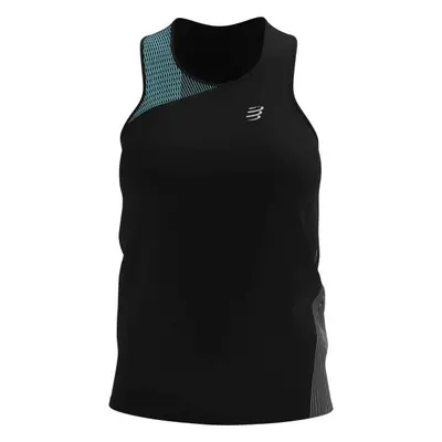 Compressport PERFORMANCE SINGLET W Dámské běžecké tílko, černá, velikost