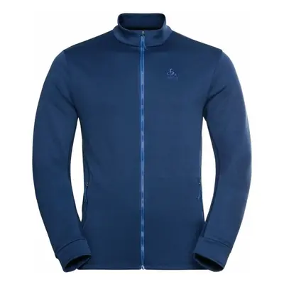 Odlo MID LAYER FULL ZIP BERRA Pánská mikina, tmavě modrá, velikost