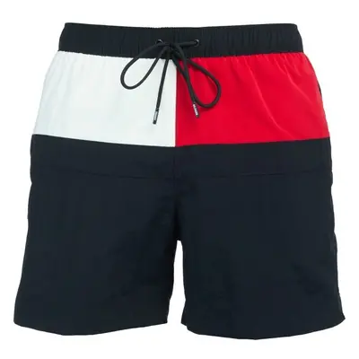 Tommy Hilfiger TH CORE FLAG-MEDIUM DRAWSTRING Pánské plavecké šortky, tmavě modrá, velikost