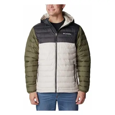 Columbia POWDER LITE HOODED JACKET Pánská bunda, béžová, velikost