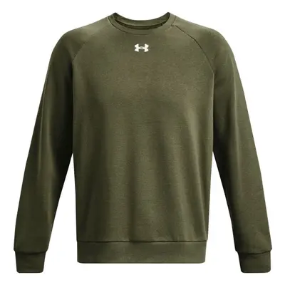 Under Armour RIVAL FLEECE CREW Pánská mikina, khaki, velikost