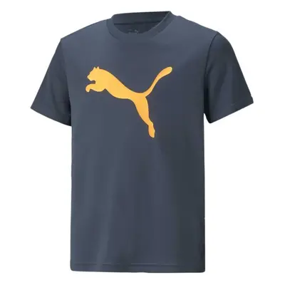 Puma ACTIVE SPORTS POLY CAT TEE Chlapecké triko, tmavě modrá, velikost