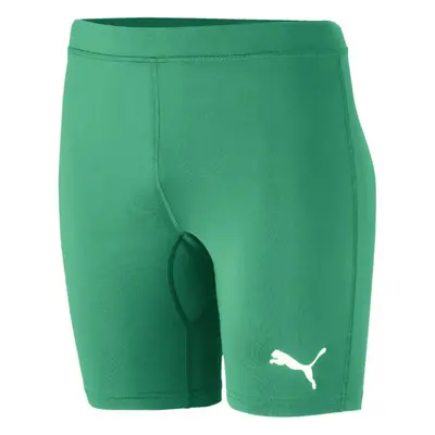 Puma LIGA BASELAYER SHORT TIGH Dětské sportovní šortky, zelená, velikost