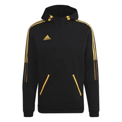 adidas TIRO HOODIE Pánská mikina, černá, velikost