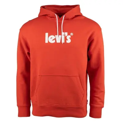 Levi's® RELAXED GRAPHIC PO POSTER HOODIE Pánská mikina, červená, velikost