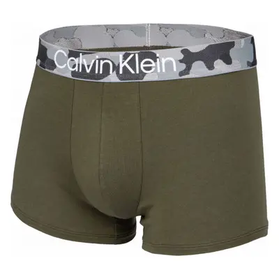 Calvin Klein TRUNK Pánské boxerky, khaki, velikost