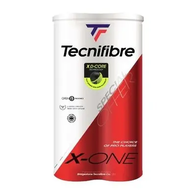 TECNIFIBRE X-ONE BIPACK x PCS Duo balení tenisových míčů, žlutá, velikost