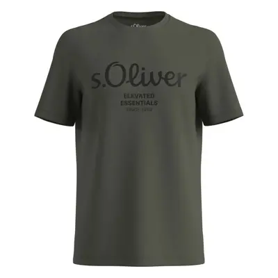 s.Oliver RLBS T-SHIRT SS NOOS Pánské tričko, khaki, velikost