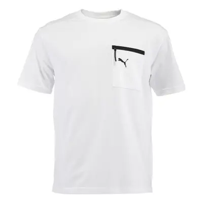 Puma OPEN ROAP TEE Pánské triko, bílá, velikost