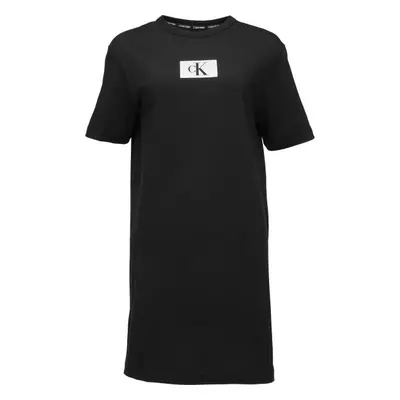 Calvin Klein S/S SLEEPSHIRT Dámská noční košile, černá, velikost