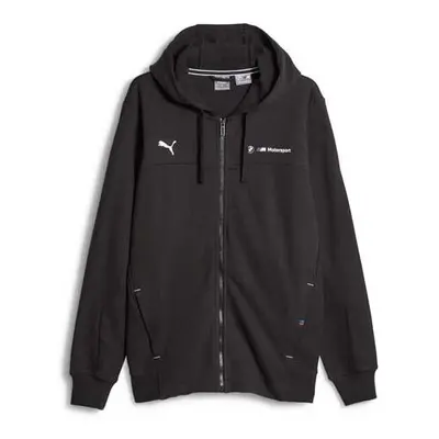 Puma BMW MOTORSPORT FULL-ZIP HOODIE Pánský svetr, černá, velikost