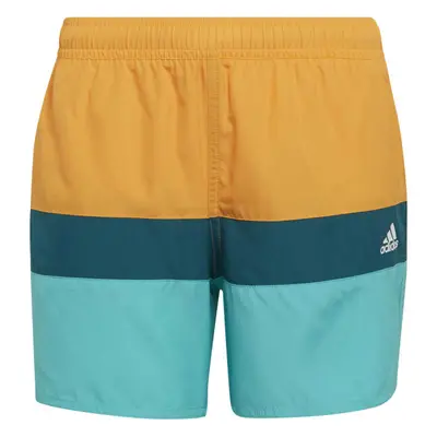 adidas COLORBLOCK Chlapecké plavecké šortky, oranžová, velikost