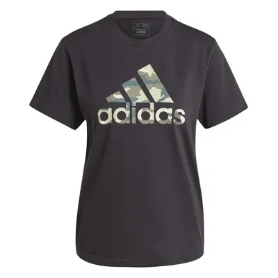 adidas CAMO GRAPHIC T-SHIRT Dámské triko, černá, velikost