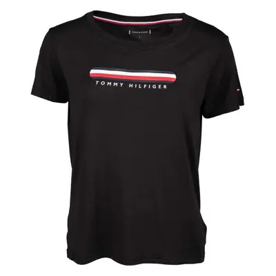 Tommy Hilfiger SS TEE Dámské tričko, černá, velikost