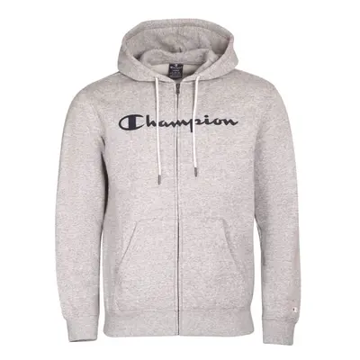 Champion HOODED FULL ZIP SWEATSHIRT Pánská mikina, šedá, velikost