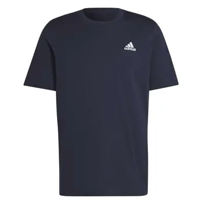 adidas SMALL LOGO TEE Pánské tričko, tmavě modrá, velikost