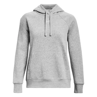 Under Armour RIVAL FLEECE HOODIE Dámská mikina, šedá, velikost