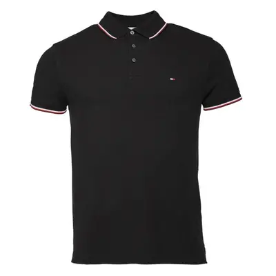 Tommy Hilfiger RWB TIPPED SLIM POLO Pánské triko, černá, velikost