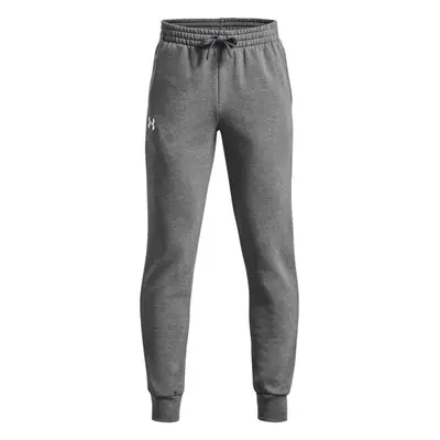 Under Armour RIVAL FLEECE JOGGERS Chlapecké tepláky, šedá, velikost