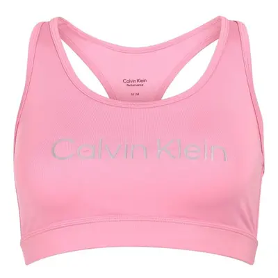 Calvin Klein MEDIUM SUPPORT SPORTS BRA Dámská podprsenka, růžová, velikost