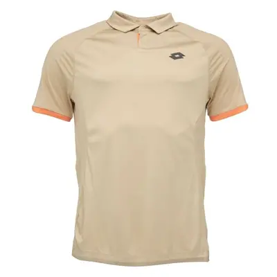 Lotto TECH II D2 POLO SHIRT Pánské tenisové polo triko, hnědá, velikost