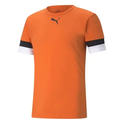 Puma TEAMRISE JERSEY TEE Pánské fotbalové triko, oranžová, velikost