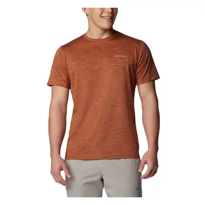 Columbia ALPINE CHIL ZERO SHORT SLEEVE CREW Pánské funkční tričko, oranžová, velikost