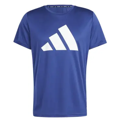 adidas RUN IT TEE Pánské triko, modrá, velikost