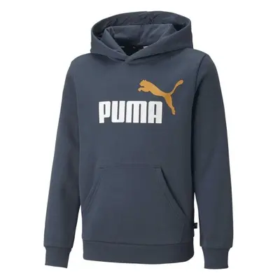 Puma ESSENTIALS + BIG LOGO HOODIE Chlapecká mikina, tmavě modrá, velikost