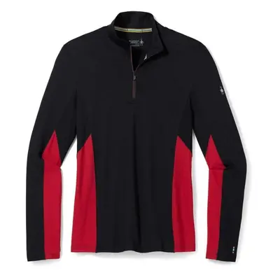 Smartwool MERINO SPORT LONG SLEEVE 1/4 ZIP Pánský svetr, černá, velikost