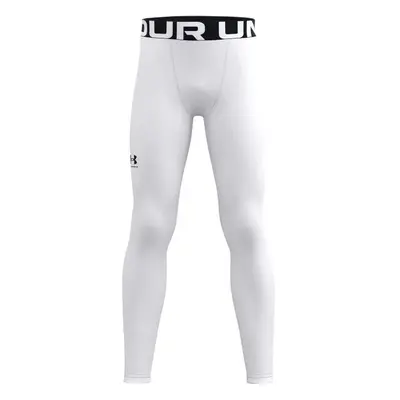 Under Armour COLDGEAR® LEGGINS Chlapecké legíny, bílá, velikost