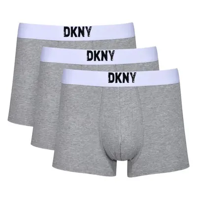 DKNY LAWRENCE Pánské boxerky, šedá, velikost