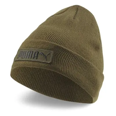 Puma CLASSIC CUFF BEANIE Pánská pletená čepice, khaki, velikost