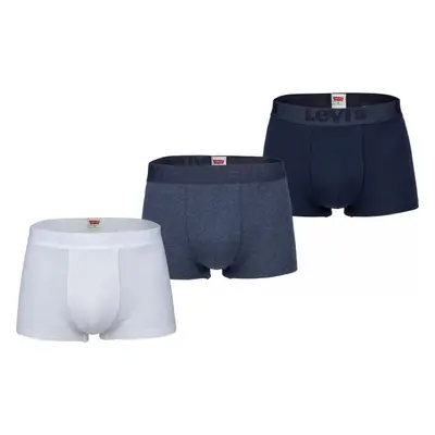 Levi's® MEN BACK IN SESSION TRUNK 3P Pánské boxerky, tmavě modrá, velikost