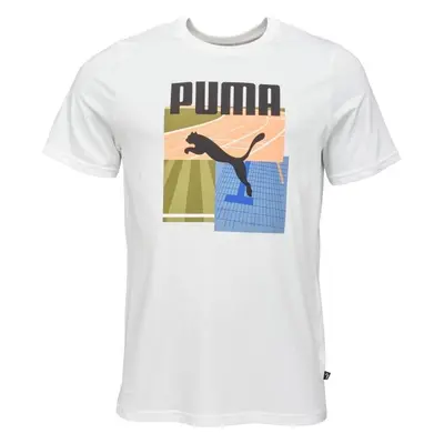 Puma GRAPHIC SUMMER SPORTS TEE Pánské triko, bílá, velikost