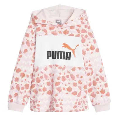 Puma ESSENTIALS MIX MTCH HOODIE TR Dívčí mikina, růžová, velikost