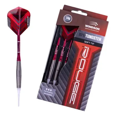 Windson ROUGE G TUNGSTEN SET Wolframový set šipek s měkkými hroty, červená, velikost