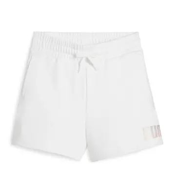 Puma ESSENTIALS + SUMMER DAZE SHORTS G Dívčí kraťásky, bílá, velikost