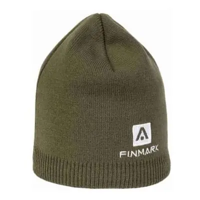 Finmark WINTER HAT Zimní pletená čepice, khaki, velikost