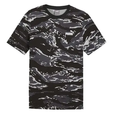 Puma ESSENTIALS + CAMO AOP TEE Pánské triko, černá, velikost