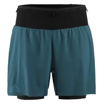 Craft PRO TRAIL 2IN1 SHORTS Pánské běžecké šortky, zelená, velikost