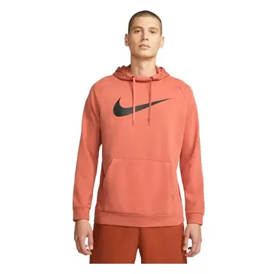 Nike DRY SWOOSH Pánská tréninková mikina, oranžová, velikost