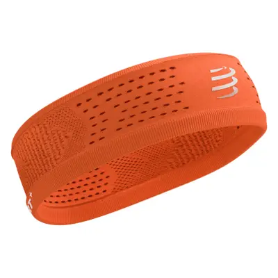 Compressport THIN HEADBAND ON/OFF Sportovní funkční čelenka, oranžová, velikost