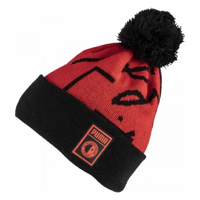 Puma SLAVIA PRAGUE POMPOM BEANIE Čepice, červená, velikost